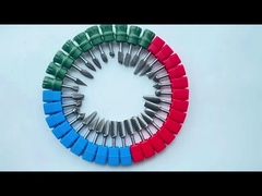 Corazón de molienda de acero de tungsteno de doble corte con hoja giratoria de carburo de pulido