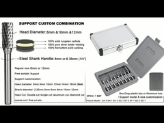 Conjunto de burros de carburo de tungsteno para pulido de molienda de precisión