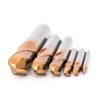 Un buen precio. TiAlN Revestido con cortador de carburo de tungsteno de 45-60° con 3-4 flautas en línea