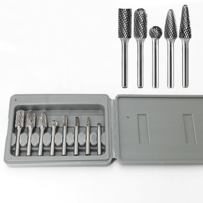 Un buen precio. Conjunto de burros de carburo de tungsteno de múltiples formas con bordes de corte afilados en línea