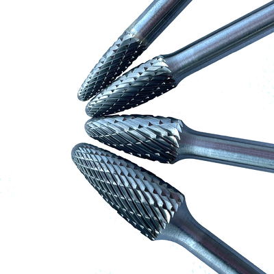 Un buen precio. Logotipo personalizado Carbide Burr herramienta trozos de corte de diamante Carbide Burrs de corte fino / doble corte para la industria en línea