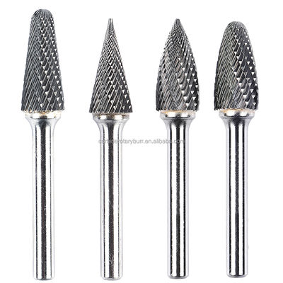 Un buen precio. OEM/ODM 10pcs 6mm 1/4' 'Shank Dia Metal Grinding Wood Gravating Polishing Tungsteno Rotary Burr Set Porting Tools Burras de carburo en línea