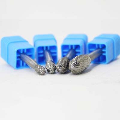 Un buen precio. Fabricante Venta caliente Todos los tipos listos para el envío E Forma ovalada de 6 pulgadas de largo doble corte de tungsteno acero sólido cementado de carburo burrs en línea