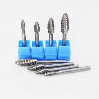 Un buen precio. 3mm and 6mm Extended Length Flame Shape Carbide Burr Die Grinder Bit for Metal Grinding en línea