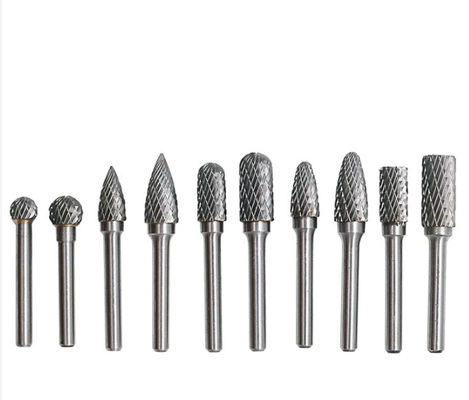calidad  Brazed Double Cut Rotary Files Carbide Burrs Set 50000RPM fábrica