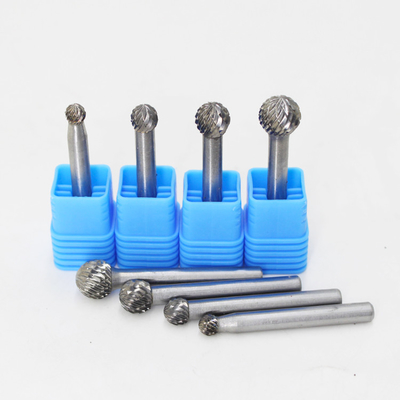 Buen precio Carburo de tungsteno Burr Bits 1/4 de pulgada de diámetro de la base empaquetado en una caja de cartón resistente en línea
