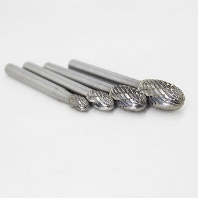 Buen precio Carburo de tungsteno Burr Bits AlTiN doble cabeza de corte 3-25 mm 6 mm Diámetro del tallo en línea