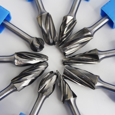 Buen precio Carburo Burr Bits Diamante Corte Aluma Forma del diente de la cabeza ancha Rango de diámetro para fresado de precisión en línea