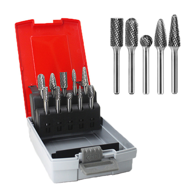 Un buen precio. Conjunto de 10 piezas de burro de carburo de tungsteno con base de 6 mm para rectificar y pulir en línea