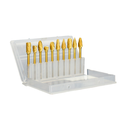 Buen precio Conjunto versátil de burros de carburo de tungsteno con revestimiento amarillo de 3-6 mm Tamaño del bastidor para abrasivo / molienda en línea