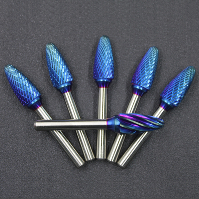 Buen precio SILVER Carburo de tungsteno Burr Set 1/8-1/4 pulgadas o 3-6MM tamaño de la varilla Ingrediente de cobalto en línea