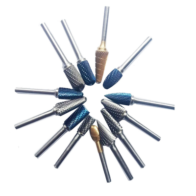 Buen precio Kit de corte rotativo profesional de carburo de tungsteno Conjunto de formas de árbol / árbol redondo / forma cilíndrica BURRS OEM / ODM Ingrediente de metales raros en línea