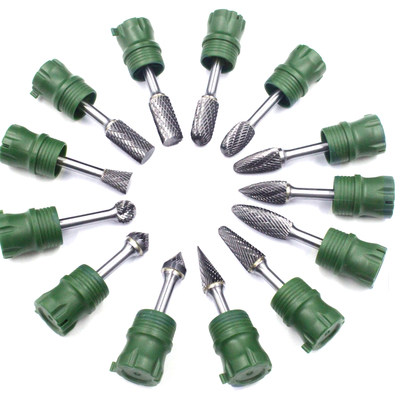 Un buen precio. Conjunto de barras giratorias de doble corte de carburo de tungsteno de 1/4 de pulgada en línea