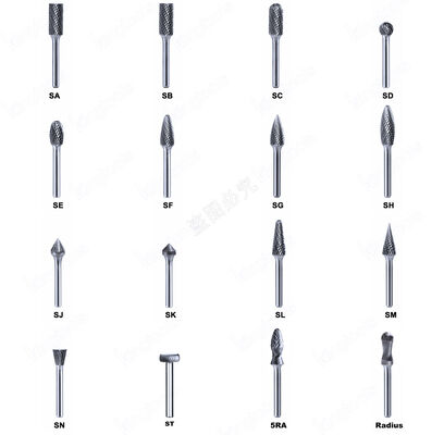 Un buen precio. Burr rotativo sinterizado de carburo de tungsteno con tallo de 1/4 