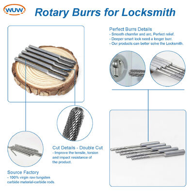 Un buen precio. Brocas Rotativas de Carburo de Tungsteno de 150 mm de Mango Largo para Procesamiento de Agujeros de Cerradura Profundos con Brocas de Rectificadora de Matriz de Carburo Extra Largas en línea