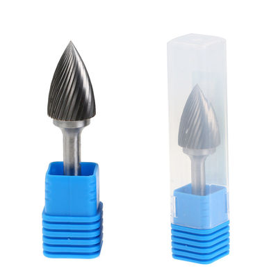 Buen precio La soldadura de plata inferior plana doble estría las rebabas rotatorias del fichero del carburo de tungsteno en línea