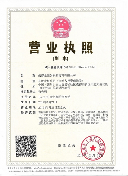 Porcelana CHENGDU JOINT CARBIDE CO., LTD. certificaciones